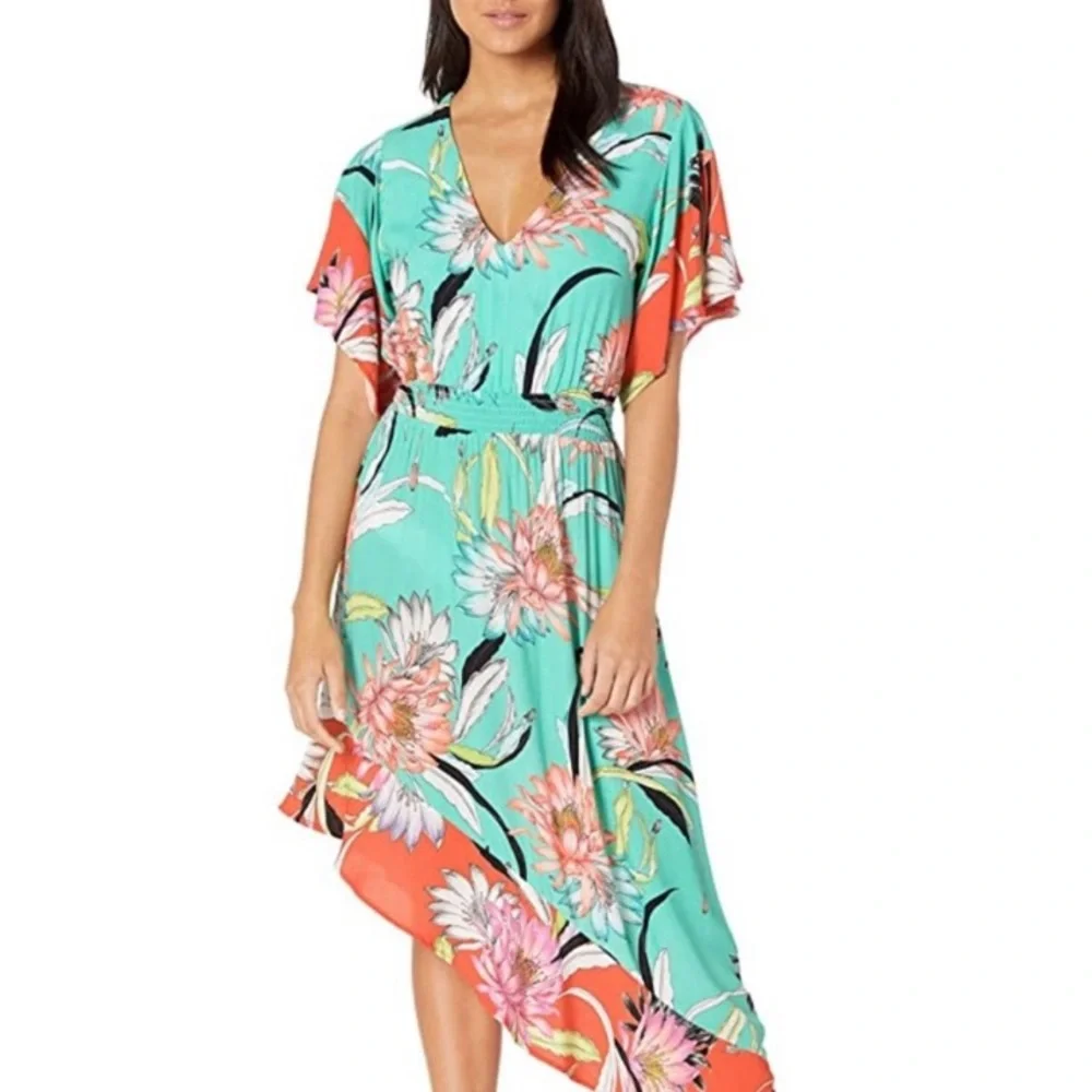 Trina Turk Asymmetrical Maxi Dress - Picture 1 of 6